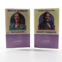 Marty Robbins Best Loved Hits, Golden Memories (2 Cassette Tape Set 1985) TESTED - $3.88