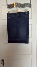 Liverpool Los Angeles Women&#39;s Dark Blue Denim Skirt Size 8/28 - $30.10