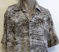 Go Barefoot Scenes of Hawaii Print Hawaiian Shirt Size Large Mountains A... - £27.23 GBP