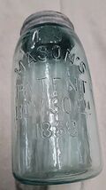 Antique Mason Jar Pat. 1858 Wavy Bubbles In Glass  - $54.45