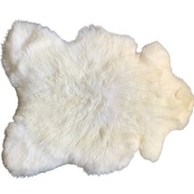 Natural decorative sheepskin bedspread, Genuine Sheepskin Rug - £104.74 GBP