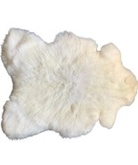 Natural decorative sheepskin bedspread, Genuine Sheepskin Rug - £101.43 GBP