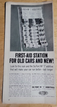 Vintage Ad DuPont No. 7 Additives &#39;First aid Station For Old Cars &amp; New&#39;... - £6.75 GBP