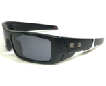 Oakley Sunglasses Gascan 03-473 Matte Black Wrap Frames with Black Lenses - £55.88 GBP