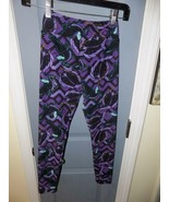 Lularoe Villain Maleficent Purple Leggings Size Tween EUC - £22.68 GBP