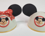 Lenox Disney Mickey Minnie Mouse Ears Girl Hat &amp; Boy Hat Ornaments Figur... - £17.77 GBP