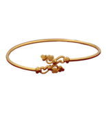 bis 916 print fine gold adjustable golden bangle spinster handcrafted - €1.331,30 EUR