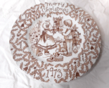 1973 Merry Christmas Plate Crownford China Co England by Norma Sherman 8... - $19.79