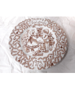 1973 Merry Christmas Plate Crownford China Co England by Norma Sherman 8... - £15.65 GBP