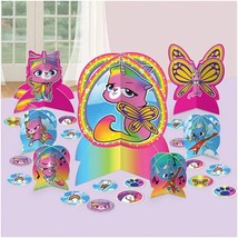 Rainbow Butterfly Unicorn Kitty Table Decorating Kit (31pc) Open Box - $12.99