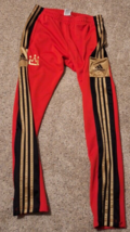 Adidas Salah Aeroready Zip Pocket Track Pants Mens Sz M Zip Ankle Red 29&quot; Inseam - £27.22 GBP