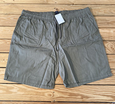 H&amp;M NWT Men’s drawstring shorts size XL Taupe s3 - $13.76