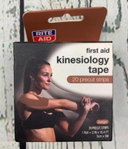 First Aid Kinesiology Tape Strips Beige 20 ct Therapeutic Athletic Tape - £11.62 GBP