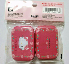 Hello Kitty Eraser with Can Case 2000&#39; Old SANRIO Retro Cute Rare  - £23.00 GBP
