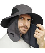 GearTOP Wide Brim Fishing Sun Hat for Men Women Detachable Neck Flaps Fa... - $357.46 MXN