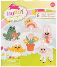 DIY Easter Animals Foam Glitter Stickers Kit Kids Craft - £7.95 GBP