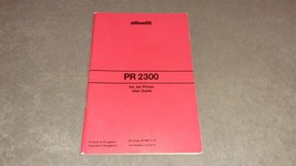 Olivetti PR 2300 Ink Jet Printer User Guide Manual - $12.00