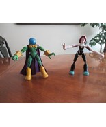 Marvel Spider-Man Bend &amp; Flex Ghost-Spider Gwen + Mysterio 6&quot; Action Fig... - $178.42 MXN
