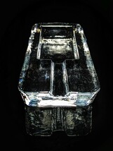 Heavy clear cigar ashtray NIB. Measures 7.5" L x 3.5" W x 1.5" H image 8