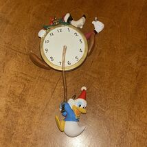 WALT DISNEY - GOOFY CLOCK SPRING ORNAMENT WITH DONALD DUCK AT THE BOTTOM - $47.99