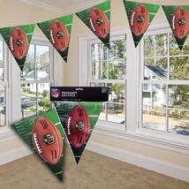 NFL Football Pennant Plastic Banner Party Supplies 12 Foot Long 1 Per Pa... - $3.95