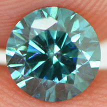 Blue Diamond Loose Real Round Shape Fancy Color VS2 Enhanced Polished 0.54 Carat - £444.60 GBP