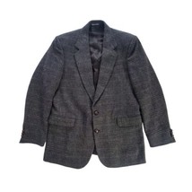 Vintage Robert Stock Men&#39;s Blazer Sport Coat Two Button Wool Jacket Size 42L  - £38.04 GBP