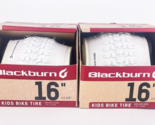 Blackburn 16 x 2.125 Kids White Bike Tire Replaces 1.75 2.125 Lot Of 2 - $28.98