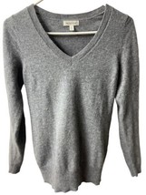 Prologue Cashmere Sweater  Womens xtra Small  Gray V Neck Long Sleeved C... - £10.70 GBP