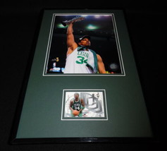 Paul Pierce Framed 11x17 Game Used Jersey &amp; Photo Display Celtics Champs - $69.29