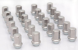 New Set 24 GMC Yukon GM Polished Stainless 14x1.5 Lug Nuts 9596070 - £40.98 GBP