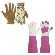 HANDLANDY Bundle - 2 Pairs of Gardening Gloves for Women, Thornproof Lon... - $2,231.59 MXN