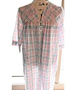 SimplyBasic Robe Small Checkard Butterfly Pink Blue Cotton Poly SKU 049-101 - $6.88