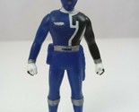 2004 Bandai Power Ranger Light Patrol SPD Blue Power Ranger 3.5&quot; Vinyl F... - $10.66