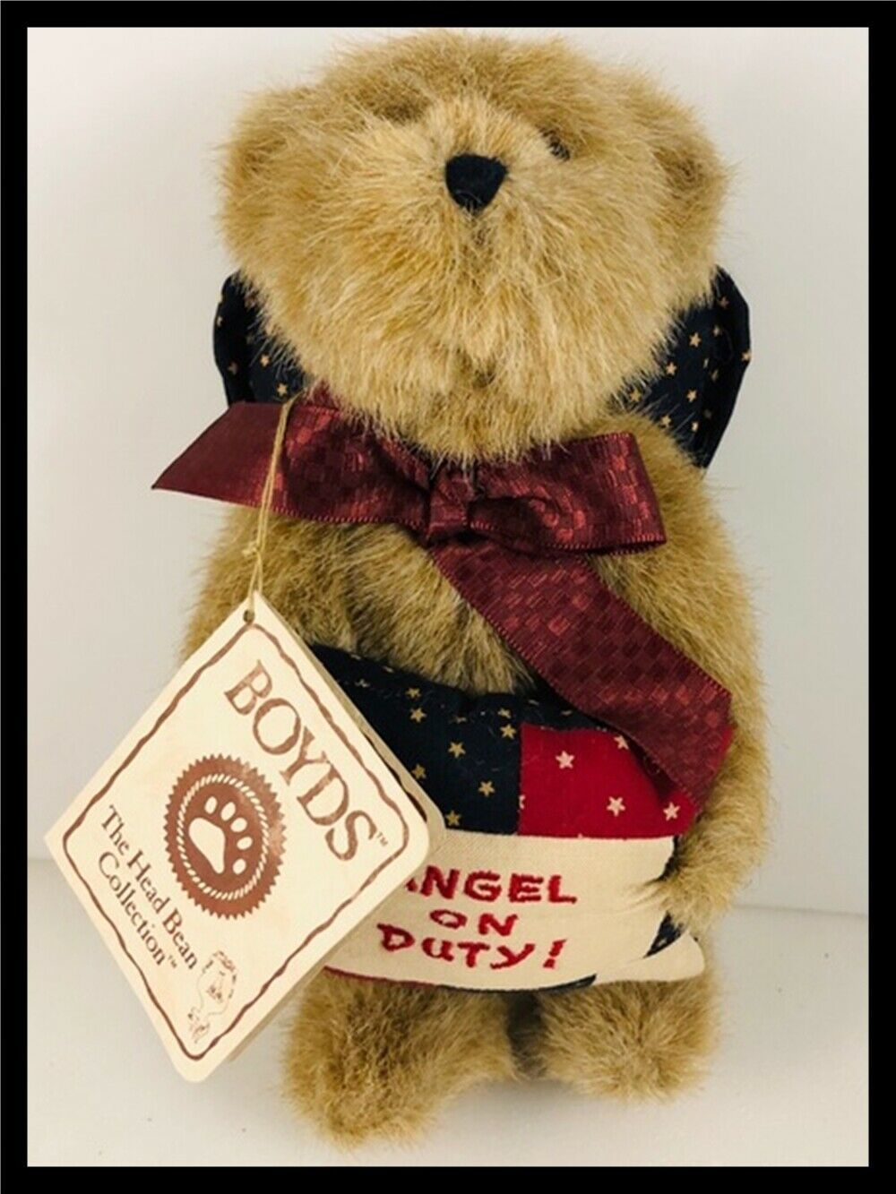 Boyd&#39;s Bears Thinkin&#39; Of Ya Series Angela Keepsafe Bear 8&quot; NEW - $14.30