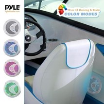 Pyle 6.5'' Marine Waterproof Speakers, Multi-Color LED Lights 150W White (Pair ) - £79.78 GBP
