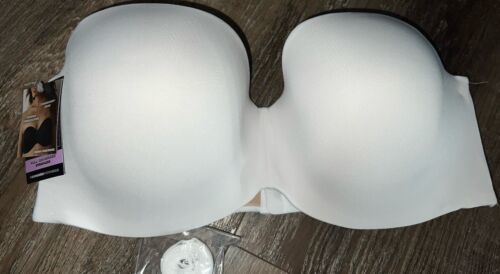 Maidenform ~ Women&#39;s Strapless Bra Hidden Underwire Convertible White ~ ... - $21.77