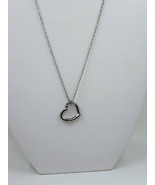 Samuel Aaron Open Heart Sterling Silver Necklace - €39,19 EUR