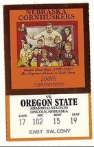 1989 Sept 30th Ticket Stub Oregon State @ Nebraska NCAA College Football - £15.10 GBP