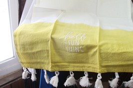 Towel (new) HELLO -SUN- SHINE - HAND TOWEL W/ TASSELS - 27&quot; X 16&quot; - $11.88