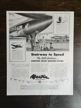 Vintage 1949 Martin Aircraft The 202 Airliner Full Page Original Ad - OC - £5.22 GBP