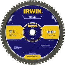 Irwin Tools Irwin 7-1/4-Inch Metal Cutting Circular Saw Blade, 68-Tooth, 4935560 - £49.31 GBP