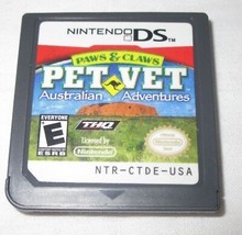 Paws &amp; Claws: Pet Vet Australian Adventures (Nintendo DS, 2009) CARTRIDGE ONLY - £7.98 GBP