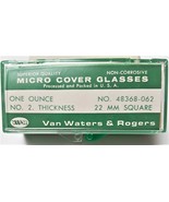 Micro Cover Glasses - VWR Scientific - #48368-062 - No. 2 thicknes - 22m... - $162.98 MXN