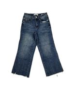 Judy Blue Jeans Womens Size 3/26 Wide Leg Crop Mid Rise Blue Denim Pants - $735.51 MXN