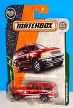 Matchbox 2018 MBX Road Trip #110 Ford Expedition Red NOR-CAL Pines - £2.38 GBP