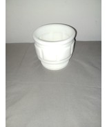 Vintage Randall Milk Glass Jardiniere Block Pattern Vase Planter 4 3/8&quot; ... - $275.37 MXN