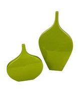 Global Views Guitar-Shaped Table Vases Decor Set of 2 Large Apple Green ... - $2,306.71 MXN