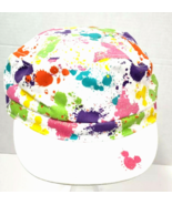 Walt Disney World  Mickey Mouse Painters splash Hat Multicolor Glitter cap - £15.80 GBP