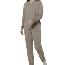 AnyBody Textured Jersey Hoodie and Jogger Set LARGE (9998) - £20.51 GBP